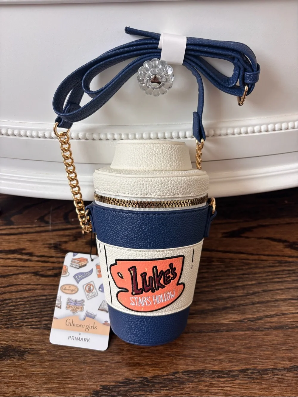 Primark Gilmore Girls 'Luke's Stars Hollow' Coffee Cup Crossbody Bag